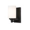 Z-Lite Soledad 1 Light Wall Sconce, Matte Black & White 485-1S-MB - alternate 1